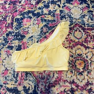Old Navy Yellow Ruffle Bikini Top